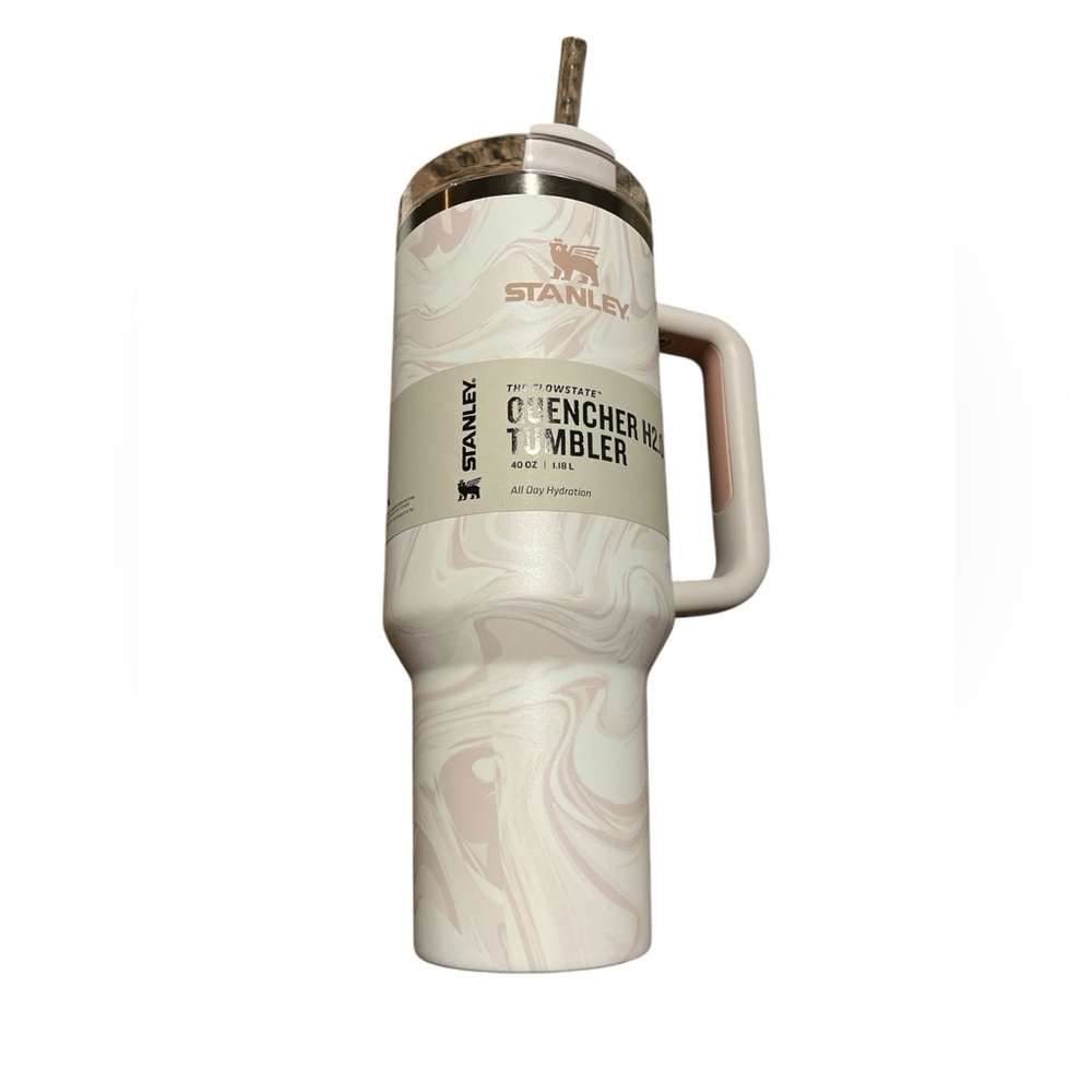 Stanley Quencher H2.0 Tumbler 40 oz - Rose Quartz Swirl